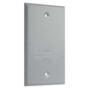 Taymac Metal Rectangular Blank Cover Gray BC100S 
