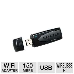 Netgear WNA1100 100ENS USB Adapter   Wireless N, 2.4GHz, 150 Mbps at 