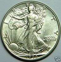 1944 P AU+ Liberty Walking Half Dollar.#6112  