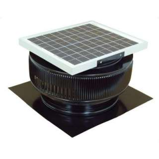   Black Solar Powered Roof Exhaust Fan ASF 14 C2 BL at The Home Depot