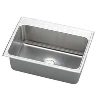   11.65 in. 4 Hole Single Bowl Kitchen Sink DLR3122124 