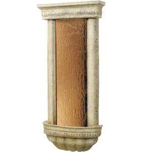 Bluworld of Water Bellezza Wall Fountain with Smooth Bronze Mirror and 