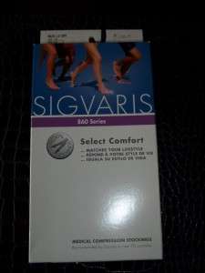 SIGVARIS 860 Unisex MEDICAL COMPRESSION STOCKINGS New BLACK Size L2 