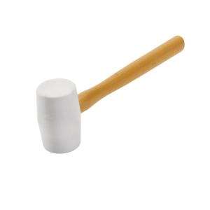 QEP 16 oz. White Rubber Mallet and Hammer with Wood Handle 61613 at 