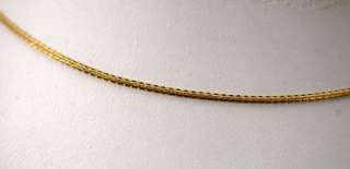 15 1/2 14K Fine Shimmering Gold Necklace 3.1g Mexico  