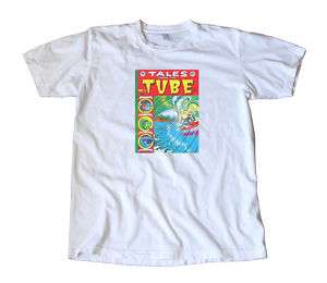 Vintage Tales From The Tube T Shirt   Surf Comic Book  