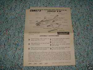 Comet Model Kit# PL20 Douglas B 66 Instructions A.  