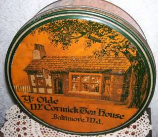 YE OLDE MCCORMICK TEA HOUSE TIN BALTIMORE MD 1936  