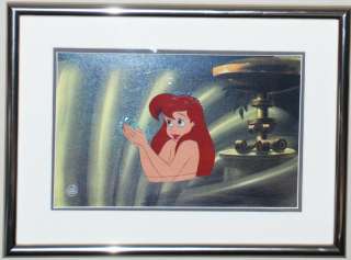 Disney Production Cel, The Little Mermaid, Ariel, Framed, Great 