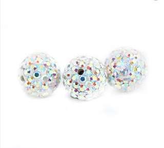 8mm 10 PCS Swarovski Crystal Loose Beads Spacer Pave Disco Ball 