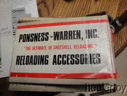 PONSNESS WARREN RELOADER SHOTSHELL Duomatic 375 original box & manuals 