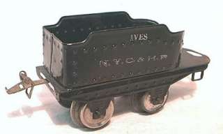 VERY NICE EARLY IVES O SCALE NYC PRESSED TIN COAL TENDER  