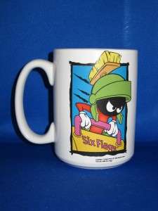 Marvin the Martian Looney Tunes Six Flags Coffee Mug 96  