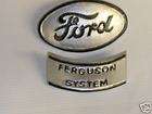 Ford 9N/2N hood emblems repo.metal Ford/Ferguson System  