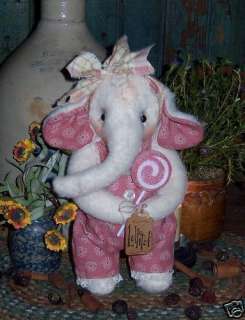 Primitive Elephant Annie Lollipop Doll Ann Pattern #583  