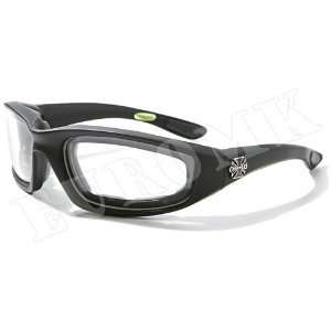 CHOPPERS Bikerbrille 2W Linse Klar / Motorradbrille / Sportbrille 