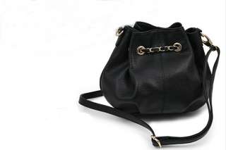 New Girls Real Leather Bucket Handbag Shoulder Bag  
