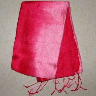   Scarf Shawl New RED and PINK Variegated Colors Thailand Textile  