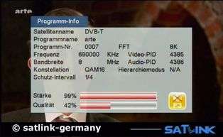 Satlink WS 6909 DVB S&T Combo Messgerät mit Blind Scan 4043089130967 
