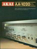 Akai AA 1020 Stereo Receiver Brochure 1970s  
