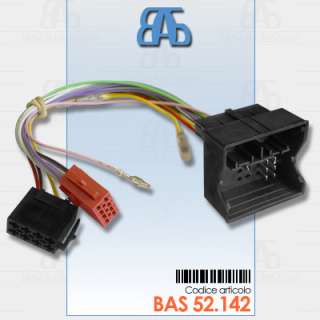 BAS52.142 Cavo adattatore autoradio ISO Peugeot Expert  