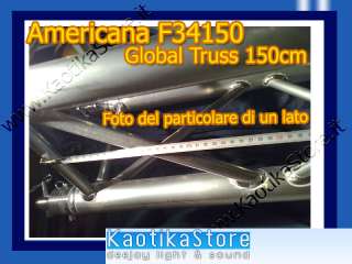 GLOBAL TRUSS F34150 150cm struttura alluminio supporti luci scanner 