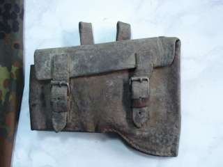 WWII ORIGINAL GERMAN LEATHER ENGINEER CORE AXE CARRIER  