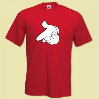 Mans Hip Hop T Shirt Drake Mickey Mouse Cartoon Hands YMCMB Inspired 