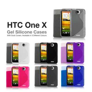   LINE SERIES GEL SILICONE CASE COVER FOR HTC ONE X & ACCESSORIES  