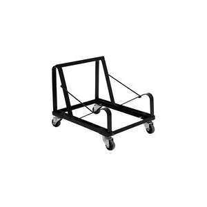  HERCULES Black Steel Sled Base Stack Chair Dolly: Office 