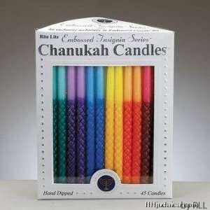  Embossed Insignia Series Chanukah Candles   Multi 