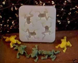 Frogs 4 Cavity Silicone Mold # 734  