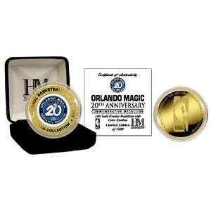 Orlando Magic 20Th Anniversary 24Kt Gold Commemorative Coin  