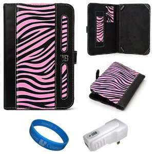  Dauphine Edition Pink Zebra Executive Leather Folio Case 