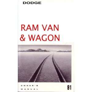  1991 DODGE RAM VAN Owners Manual User Guide Automotive