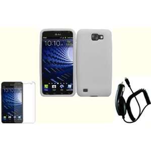  Jelly Skin Case Cover+LCD Screen Protector+Car Charger for Samsung 
