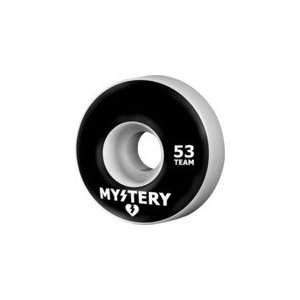  Mystery Logo Black / White Skateboard Wheels   52mm 99a 