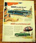 1952 ford ad sunliner convertible victoria hardtop returns accepted 