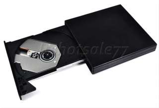 USB 2.0 External Slim Portable Optical DVD ROM Drive For Laptop PC