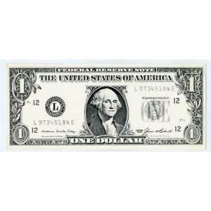 Dollar Rent A Car Federal Reserve Note One $ Bill Advertising Item 
