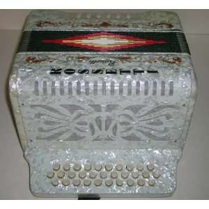  Rossetti 31 Button Accordion 12 Bass, with Case, Key of 
