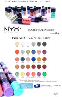 all brand new nyx loose pearl powder pick any 1 color you like