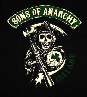 Sons Of Anarchy Reaper Ireland Irish SOA TV Show T Shirt Tee  