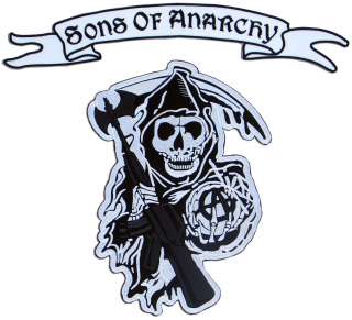 SONS OF ANARCHY Patches SET of Logo and Rocker  
