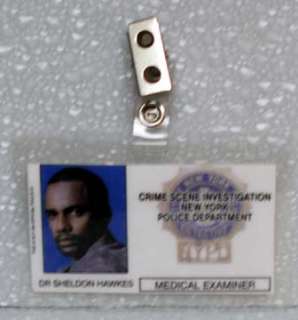 CSI New York TV Series ID Badge  Dr. Sheldon Hawkes  