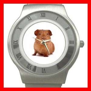 Cute Guinea Pig Animal Stainless Steel Watch Unisex  