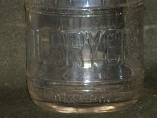 Antique Glass Milk Bottle Olbrychs 1 Pint  
