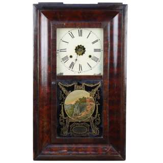 Jerome & Co. American Antique Mahogany Wall Clock x  