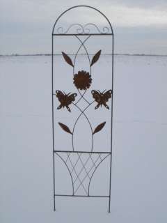 76 Wrought Iron Butterfly Trellis   Flower Supports  