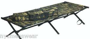 TYPE CAMOUFLAGE ALUMINUM FOLDING COT ARMY DURABLE  